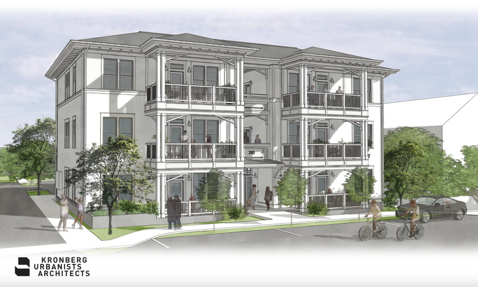 Rendering of the housing planned at 280 James P. Brawley Drive.