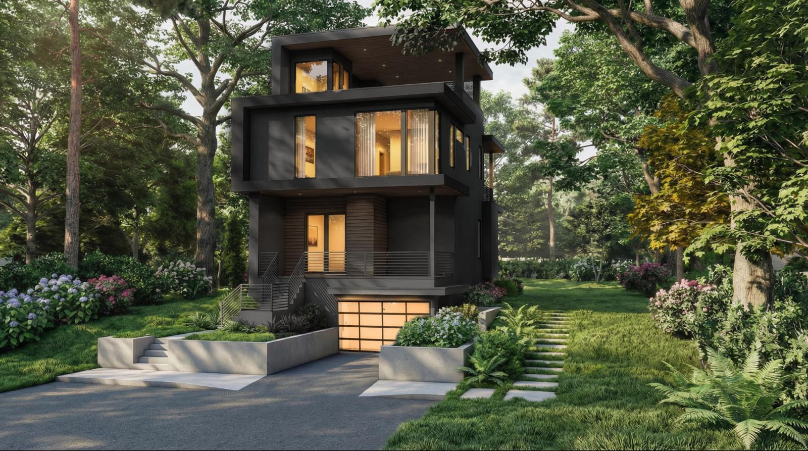 Exterior rendering of 109 Chester Avenue published by Cox Developments.
