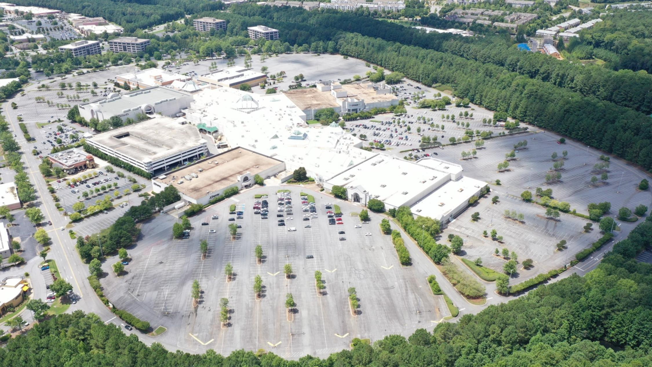 Aerial view of North Point Mall