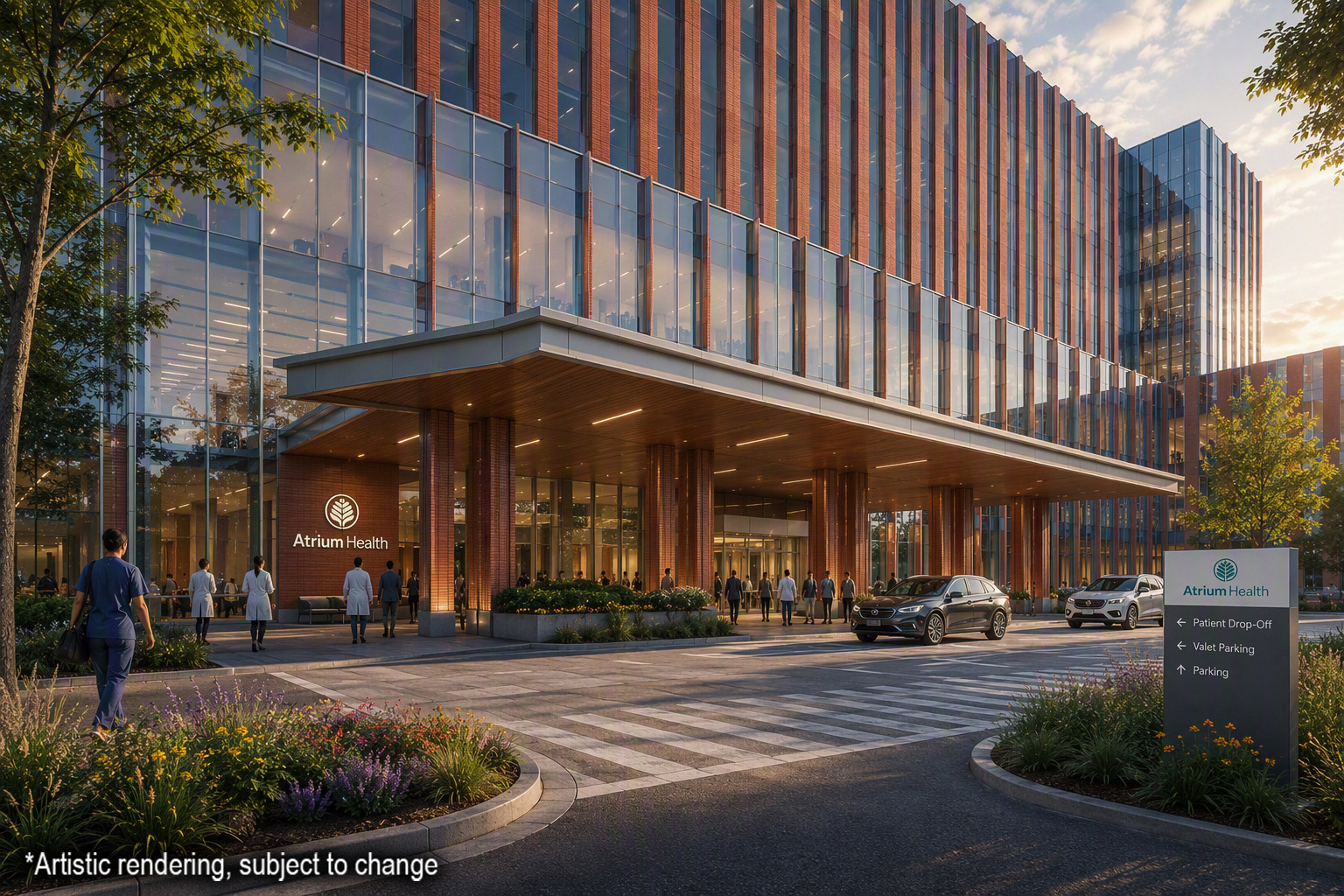 Proposed exterior of new teaching hospital